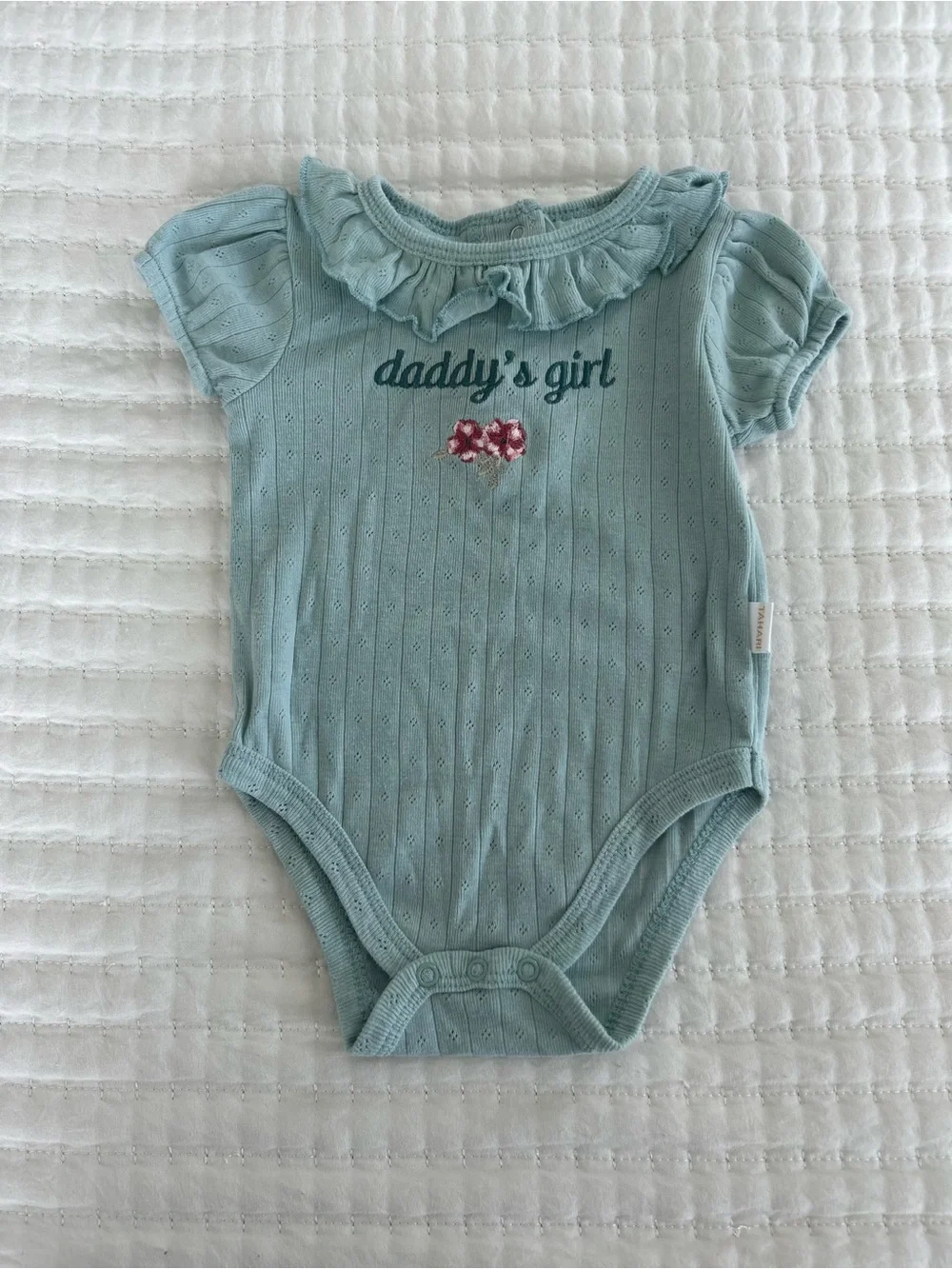 Three-Pack Baby Girls One-Piece Bodysuits -  Size 6-9 months